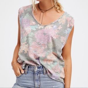 Free People Gardenia Tee in Tropical Combo